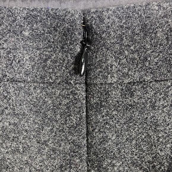 J. Crew Womens Pencil Skirt Double Serge Wool Knee Length 12 Gray Zip Academia - Picture 5 of 11